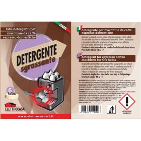 ELETTROCASA  AS48 | DETERGENTE SGRASSANTE MACC.CAFFE A MODO MIO 6CAPS