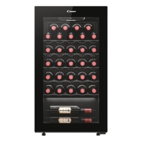 Candy FS CWC033M 34005572 Frigo 48x85cm, Classe G, finitura Glass Black, Ripiani Acciaio, 33 bottiglie, Sta