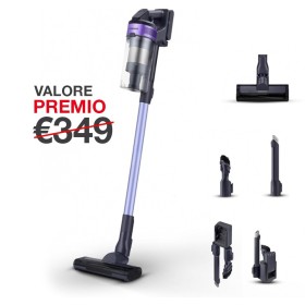 SAMSUNG VS15A6031R4/ET | Aspirapolvere Senza Fili Jet 60 Turbo, Senza Sacco, Potenza 150W, Fino a 40 min di Autonomia, Violet