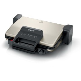BOSCH PED  TCG3302 | Pack 3 | FOOD | Bistecchiere | 2000W, Argento, 3 posizioni, termostato 5 livelli, piastre rivestite in cera