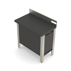 PLA.NET 0205146 | CAB (VERNICIATO) | CAB.82  | mobile supporto plancha con porta battente struttura verniciato a polveri nero e