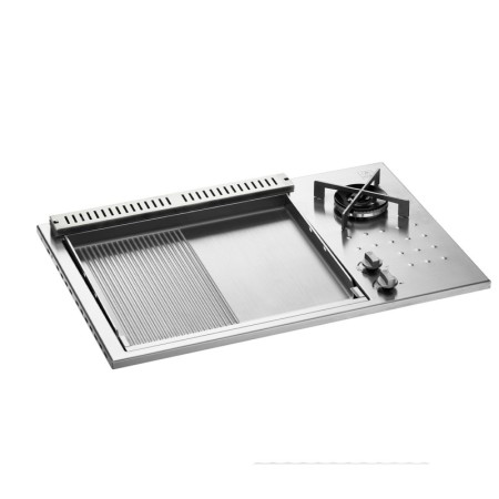 PLA.NET 0203109 | BUILT-IN SENZA COPERCHIO | B.IN55COMBI.LR | incasso 55 cm combi liscio/rigato | BUILT-IN | Bbq Combi 55 p.inox