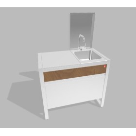 PLA.NET 97.C.03.WX | OASI 97 OASI 97.C | Composizione 03 (close)TOP+B.INLAV 4056 e SOTTO | WX - legno/inox |  |