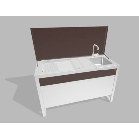 PLA.NET 142.CC.04PM | OASI 142.CC | Composizione 04B.IN55.LR+TOP+B.INLAV 4056 e SOTTO | PM - verniciato Moka |  |