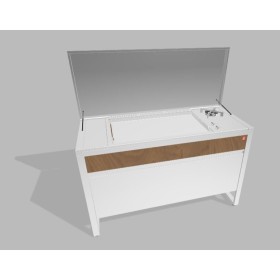 PLA.NET 142.CC.05WX | OASI 142.CC | Composizione 05TOP+B.IN80COMBI.L | WX - legno/inox |  |