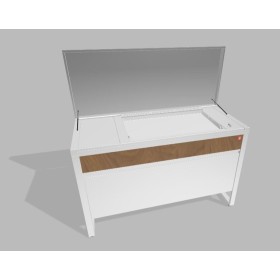 PLA.NET 142.CC.06WX | OASI 142.CC | Composizione 06TOP+B.IN80.L | WX - legno/inox |  |