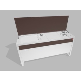 PLA.NET 183.CC.06PM | OASI 183.CC | Composizione 06B.IN55COMBI.L+TOP+B.INF2 | PM - verniciato Moka |  |