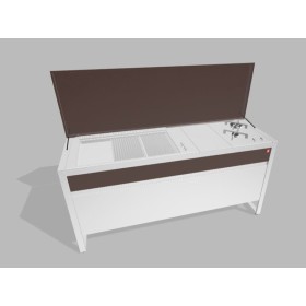 PLA.NET 183.CC.08PM | OASI 183.CC | Composizione 08B.IN80GRILL/LRR+TOP+B.INF2 | PM - verniciato Moka |  |