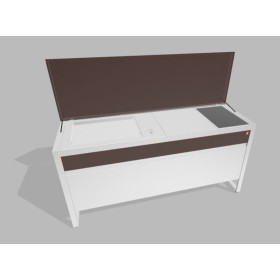 PLA.NET 183.CC.02PM | OASI 183.CC | Composizione 02B.INEL55.L+TOP+B.ININDU | PM - verniciato Moka |  |