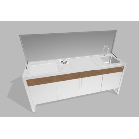 PLA.NET quattroporte.03WX | Quattroporte | Composizione 03B.IN55COMBI.L+TOP+B.INLAV 5956 e SOTTO | WX - legno/inox |  |