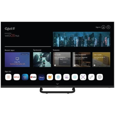 QBELL  QT55UWF9B | TV LED 55UHD 4K DVBT2/S2/C SMART WEBOS STAND CENT
