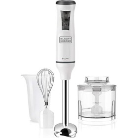 BLACK+DECKER  BXHBA750E | FRULL.IMMERS. 750W 20VEL 2LAME INOX C/ACCES. WHITE