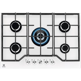 Electrolux  KGG75362W | 75 cm - Nuova estetica Gas on Glass - Step Power - 5 fuochi - Bruciatori ad alta efficien