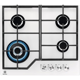 Electrolux  KGG64362W | 60 cm - Nuova estetica Gas on Glass - Step Power - 4 fuochi - Bruciatori ad alta efficien