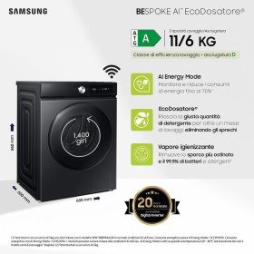 SAMSUNG FS WD11DB7B85GBU3 | LAVASC.C/F 1400G L11KG-A.6KG CE.D WIFI ECODOS NERO