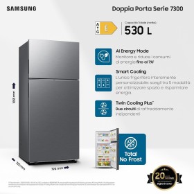 SAMSUNG FS RT53DG7A14S9EF | FRIGO 2P. 530LT L79CM CE.E NOFROST INV WIFI M.INOX
