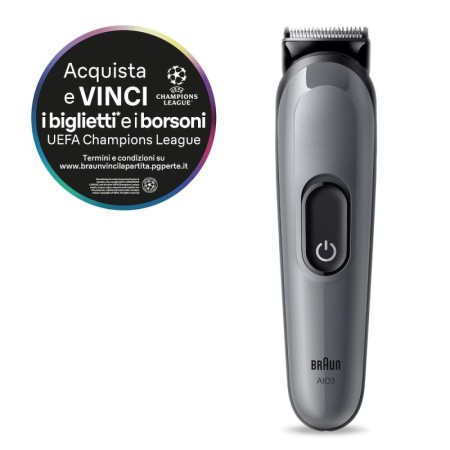 BRAUN  AIO3540 | REG.BARBA/CAPELLI 8IN1 RIC. 14LUNGH.+6PETT.+CUSTOD