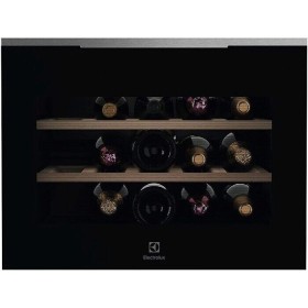 Electrolux BI KBW6X | Compatti | Cantina vino | L 45cm | F | Serie 800 | Black Glossy/Profili Acciaio | Ventilato | 15 BOTTIGLIE