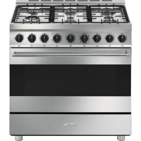 SMEG PREMIUM LIBERA B91GMX2 | Cucina | 90x60 cm | Mista | Master | Acciaio Inox | Tipo pianale: Gas | Tipo forno principale: Ter