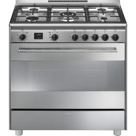 SMEG DOMESTICO LIBERA BG91PX2 | Cucina | 90x60 cm | Classica | Concerto | Acciaio Inox | Tipo pianale: Gas | Tipo forno principa