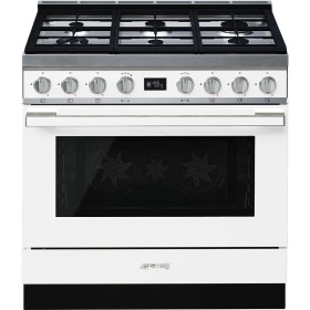 SMEG DESIGN LIBERA CPF9GPWH | Cucina | 90x60 cm | Portofino | Bianco | Tipo pianale: Gas | Tipo forno principale: Termoventilato