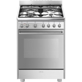 SMEG DOMESTICO LIBERA CX68MF8-2 | Cucina | 60x60 cm | Classica | Concerto | Acciaio Inox | Tipo pianale: Gas | Tipo forno princi