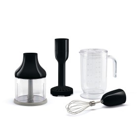 SMEG PED HBAC11BL Accessori Set 4 accessori versione nera - Caraffa Tritatutto Frusta a filo inox Schiacciave