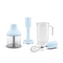 SMEG PED HBAC11PB Accessori Set 4 accessori versione azzurro pastello - Caraffa Tritatutto Frusta a filo inox |