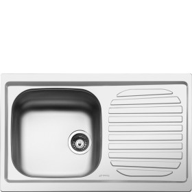 SMEG DOMESTICO INCASSO LYP791D | Lavello | Universale | Lavello monostampo | Standard | Gocciolatoio: Destro | Numero vasche: 1