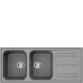 SMEG DOMESTICO INCASSO LZ116CT | Lavello | Universale | Lavello composito | Standard | Gocciolatoio: Reversibile | Numero vasche