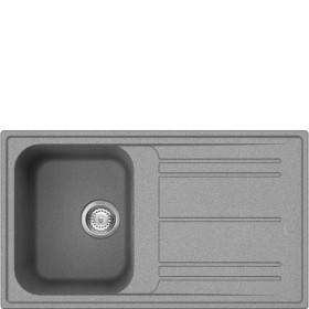 SMEG DOMESTICO INCASSO LZ861CT | Lavello | Universale | Lavello composito | Standard | Gocciolatoio: Reversibile | Numero vasche
