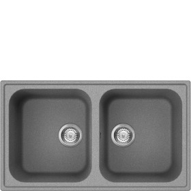 SMEG DOMESTICO INCASSO LZ862CT | Lavello | Universale | Lavello composito | Standard | Numero vasche: 2 | Cemento