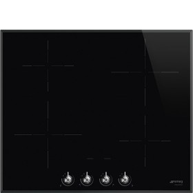 SMEG DOMESTICO INCASSO SI364BM | Piano di cottura | Induzione | 60 cm | Nero | Incasso: Tradizionale
