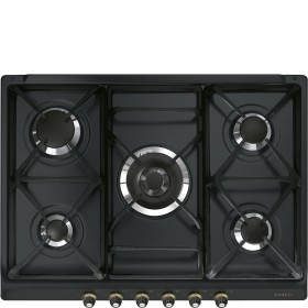 SMEG DOMESTICO SELECTION INCASSO SR775AO | Piano di cottura | Gas | 70/75 cm | Antracite | Incasso: Tradizionale