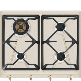 SMEG DOMESTICO SELECTION INCASSO SRV864AVOGH2 | Piano di cottura | Gas | 60 cm | Avena | Incasso: Tradizionale