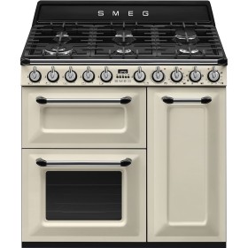 SMEG DESIGN LIBERA TR93P | Cucina | 90x60 cm | Victoria | Panna | Tipo pianale: Gas | Tipo forno principale: Termoventilato | Ti