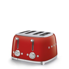 SMEG PED TSF03RDEU Tostapane Numero fette: 4 Nr di scomparti: 4 N livelli doratura: 6 Rosso Lucido