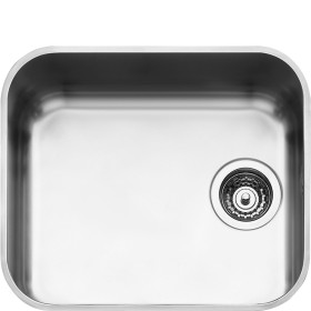 SMEG DOMESTICO INCASSO UM45 | Lavello | Universale | Vasca monostampo | Sottotop | Numero vasche: 1 | Acciaio Inox