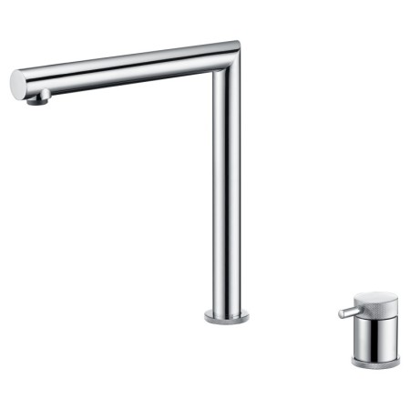 IMEX GCE018 | Miscelatore lavello retrattile mod. Itaca, corpo in ottone cromato, cartuccia monocomando da 25 mm, flessibili da