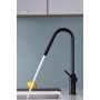 IMEX GCE020/NG | Miscelatore lavello monocomando mod. Kenia nero opaco, corpo in ottone nero opaco, cartuccia monocomando da 35