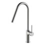 IMEX GCE020/NQ | Miscelatore lavello monocomando mod. Kenia nichel spazzolato, corpo in ottone nichel spazzolato, cartuccia mono