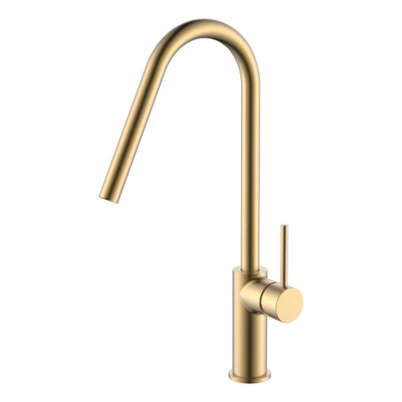 IMEX GCE020/OC | Miscelatore lavello monocomando mod. Kenia oro spazzolato, corpo in ottone oro spazzolato, cartuccia monocomand