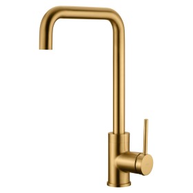 IMEX GCR004/OC | Miscelatore lavello monocomando mod. Loira oro spazzolato, corpo in ottone oro spazzolato, cartuccia monocomand