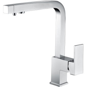 IMEX GOS002 | Miscelatore lavello a 2 vie (osmosi) mod. Capri, corpo in ottone cromato, cartuccia monocomando ceramica da 35 mm,