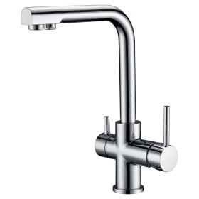 IMEX GOS004 | Miscelatore lavello a 2 vie (osmosi) mod. Marsella, corpo in ottone cromato, cartuccia monocomando ceramica da 35