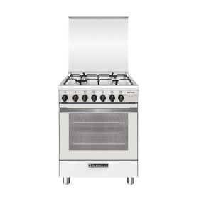GLEM GAS  SA664MWH6 | CUCINA 60CM 4F/GAS F.ELETT.MULTI VENTIL.CL.A BIANC