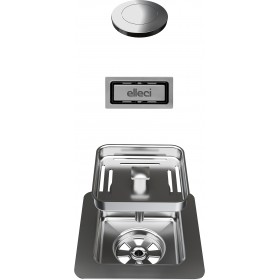 ELLECI Kitchen 2025  KITASP-Q-1VSELL-IN OPEN UP KARISMA INOX (QUADRATA+ TP RETT + OPEN UP)