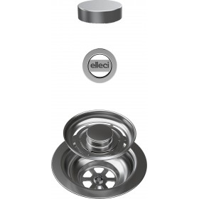 ELLECI Kitchen KITASPT-FB-1VTELL-IN FLOW OPEN TWIST INOX (FLOW + TP TONDO + OPEN TWIST LISCIO)
