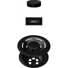 ELLECI Kitchen KITASPT-F-1VSELL-BK FLOW PRO OPEN TWIST BLACK (FLOW PRO + TP RETT + OPEN TWIST LISCIO)
