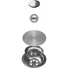 ELLECI Kitchen KITASP-FBC-1VTELL-IN GHOST  OPEN UP INOX (FLOW + COVER + TP TONDO + OPEN UP)